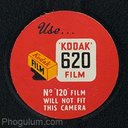 Kodak Six-20 ‘Brownie’ E film label inside